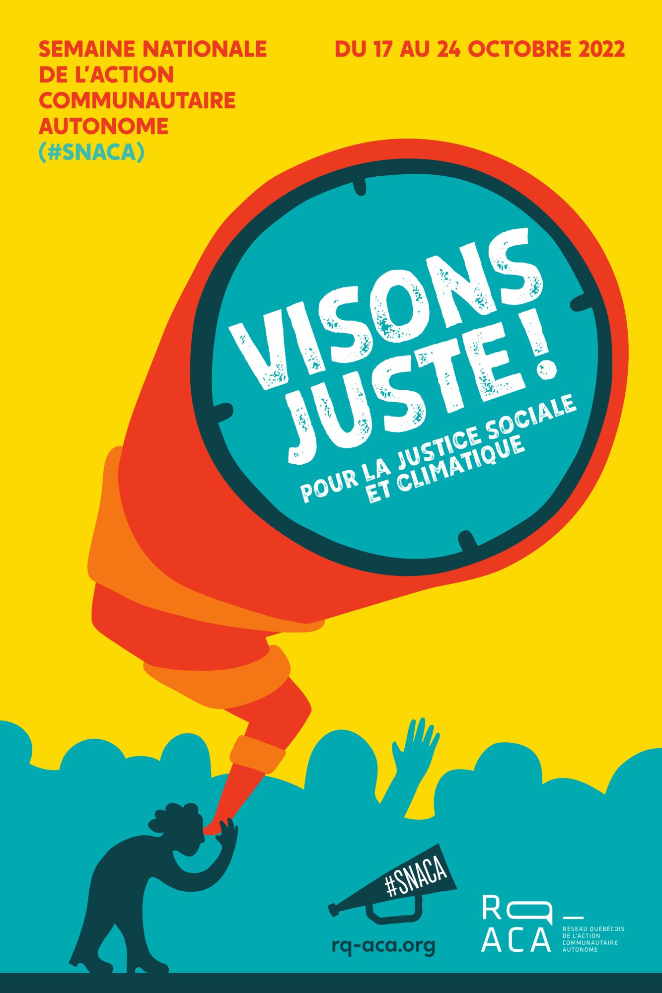 Affiche de la Semaine nationale de l'action communautaire autonome